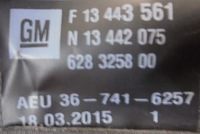 фото thumb №2, Opel astra j 15 r pas безпеки лівий задня