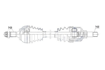 фото thumb №11, Полуось приводная citroen c3 ii aircross 1.2t 82km 17- левая mtm m5 nty