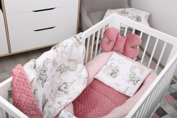 НАБОР ДЕТСКОГО КОКОНА NEST MINKY PIECE XXL BABYMAM, 7 ЭЛЕМЕНТОВ.