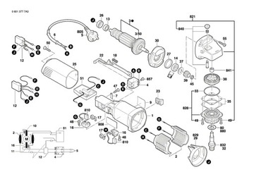 КОНДЕНСАТОР BOSCH ДЛЯ ШЛИФОВАЛЬНОЙ МАШИНЫ GWS 850 C CE. ОРИГИНАЛ