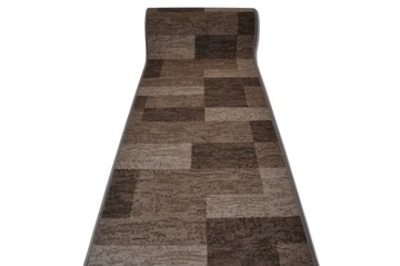 CHODNIK DO PRZEDPOKOJU NA METRY PODGUMOWANY DYWANOWY ICONA 39 BRĄZ BEŻ 80CM