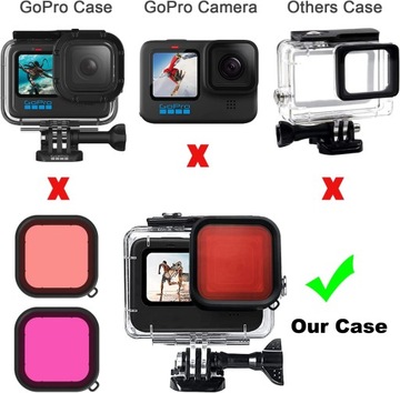 Подводный бокс для GOPRO HERO 9 10 11 с ФИЛЬТРАМИ