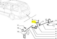 Замок крышки задняя багажника fiat marea 96-02 оригинальный номер 46466888 Доставка, фото thumb