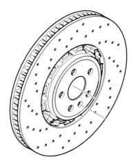 фото thumb №1, Диск гальмівна 19'' перед ліва volvo polestar 2