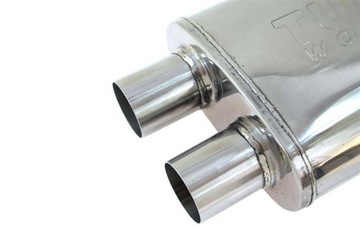Центральный глушитель 51 мм TurboWorks LT 304SS 355 мм