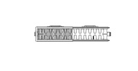 Обогреватель PURMO C22 600x1800 C 22 с боковым подключением — АКЦИЯ