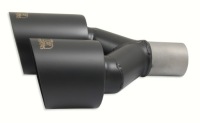 фото thumb №7, Наконечник глушитель выхлоп двойная кругло правая 2x 100 mm nbl2-101 p чёрная
