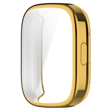 ETUI OBUDOWA 2W1 Z OSŁONĄ NA EKRAN DO XIAOMI REDMI WATCH 3 - ZŁOTY