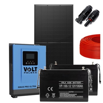 Elektrownia Offgrid fotowoltaika na działkę do kampera Panel 380W MOC 2000W