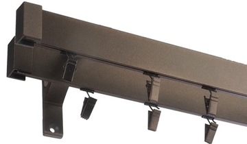 KARNISZ ALUMINIOWY PODWÓJNY 120 cm