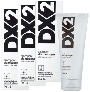 Шампунь против седины DX2 (серебристый) 3 х 150 мл