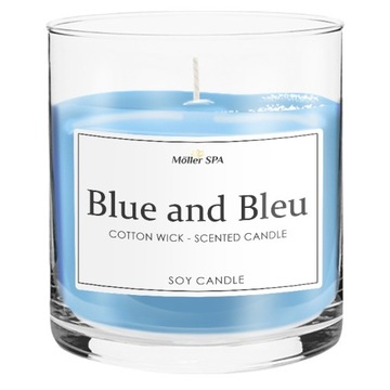 Möller SPA - BLUE and BLEU НАТУРАЛЬНАЯ СОЕВАЯ СВЕЧА АРОМАТ ДУХОВ
