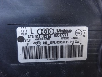 фото thumb №9, Audi s5 a5 8t лампа левая перед передняя bixenon led 8t0941003m