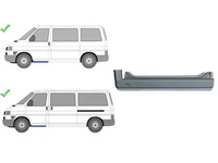 фото thumb №1, Vw t4 1990-2003 поріг ремкомплект ліва