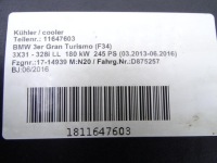 фото thumb №15, Bmw 3 gt f34 328i 2.0 n20 13-16 набор комплект радиатор вентилятор оригинал