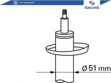 фото thumb №3, Sachs амортизатор peugeot 207 1.4-1.6d 02.06-12.15
