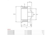 фото thumb №4, As-pl шкив генератора brand new генератор pulley
