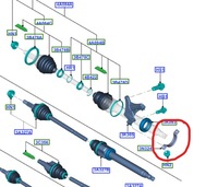 фото thumb №7, Втулка подшипник опоры полуось ford focus i/ii / mondeo iv/s-max fiesta