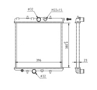 фото thumb №1, Радиатор peugeot 206 1.1-1.6 98-