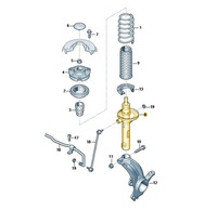 фото thumb №1, Амортизатор переднє пневматичний skoda kodiaq oe: 5qf413032b
