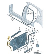 фото thumb №1, Прокладка дверь зад наружная левая audi q8 sq8 rsq8 оригинал od aso
