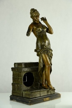 БОЛЬШОЙ ФИГУРНЫЙ КОРПУС ЧАСОВ - СКУЛЬПТУРА БОГИНИ 72см
