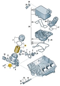 фото thumb №3, Фильтр масла 3.0 tdi 059198405 оригинал