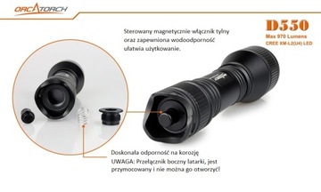 Фонарик Orca Torch D550