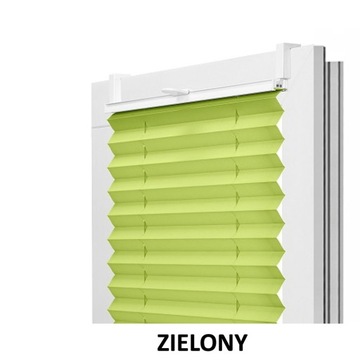 Roleta plisa w kolorze zielonym rozmiar 73x150 cm