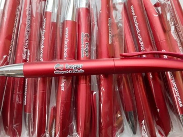 Шариковая ручка INES COLOR с логотипом, 25 шт.