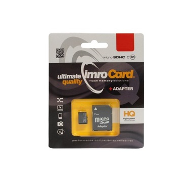 Карта памяти IMRO microSD 128 ГБ КЛАСС 10 UHS I 100 МБ/с с адаптером SD