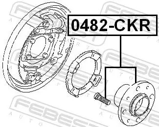 фото thumb №3, Ступица колёса зад 0482-ckr febest mitsubishi carisma