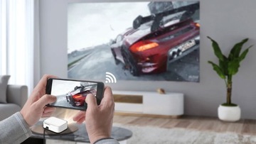 Светодиодный проектор Full Hd 4K 17400lm Автофокус Autokeystone Android