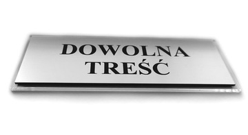 TABLICZKA na pleksi na drzwi Kancelaria Gabinet Biuro 20x7cm filtr UV