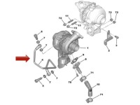 Шланг трубка масляная турбонагнетателя смазки mini cooper r55 r56 1.6 d Доставка, фото thumb