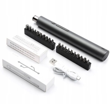 ЭЛЕКТРИЧЕСКАЯ ОТВЕРТКА АККУМУЛЯТОРНАЯ ОТВЕРТКА KS-882036 USB + 20 БИТ 23в1