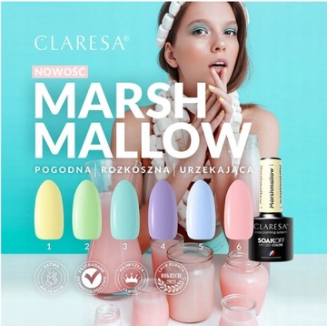 Claresa lakier hybrydowy MARSHMALLOW 4