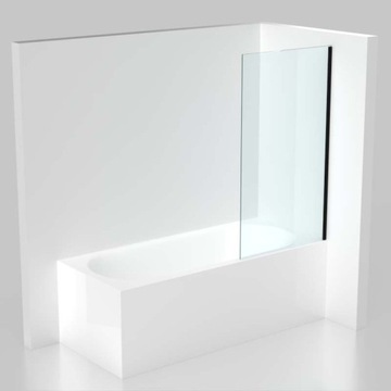 Шторка для ванны REDSHARK черная 70x140
