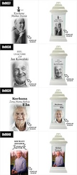 Свеча могильная с фотографией, вашим текстом, посвящением, УФ гравировкой.