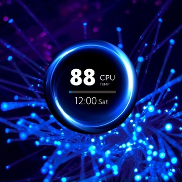 Monitor temperatury komputera 2.8in okrągły LCD