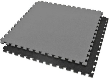 MATA DO ĆWCZEŃ PUZZLE 2 CM 1x1 M TATAMI DO DOMU KLUBU DBX BUSHIDO SZARA