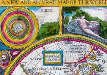 Старая карта мира - Новая и точная карта мира - Скорость - 1651 - 91x61