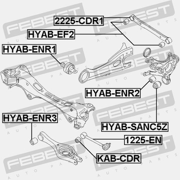 фото thumb №14, Febest втулка рычага зад
