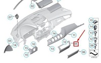 фото thumb №8, Молдинг декоративна cic панель приладів приладова bmw z4 e89 оригінальний 51459151357