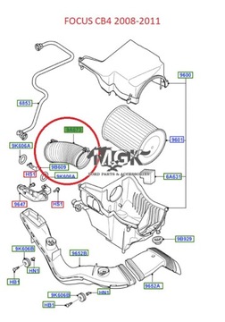 фото thumb №11, Труба фільтра повітря ford focus c-max 07 _ 1684286 _ 7m51-9a673-lc