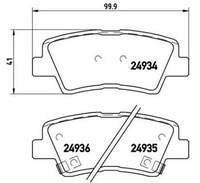 фото thumb №1, Brembo тормозные колодки тормозные hyundai beijing sonata