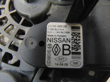 фото thumb №11, Генератор nissan qashqai ii j11 1.2 tce 231004be08