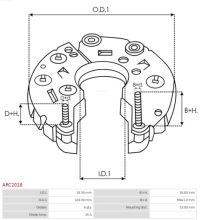 фото thumb №11, Діодний міст діодний генератора arc2018 typ hitachi