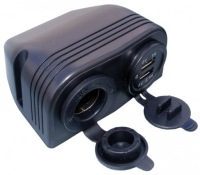 фото thumb №1, Разъём прикуривателя с корпус 12v зарядное устройство 2x usb