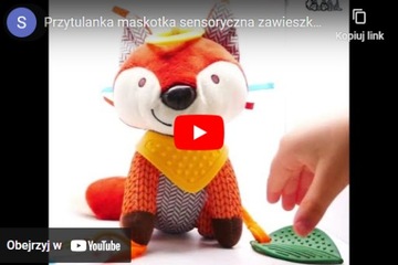КУЛОН ДЛЯ КОЛЯСКИ, ДЕТСКОЕ СИДЕНЬЕ, ПОГРЕМКА, СЕНСОРНЫЙ ТАЛИСНУТ, ЛИСА